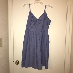City Chic Blue and White Striped Dress, size L/20